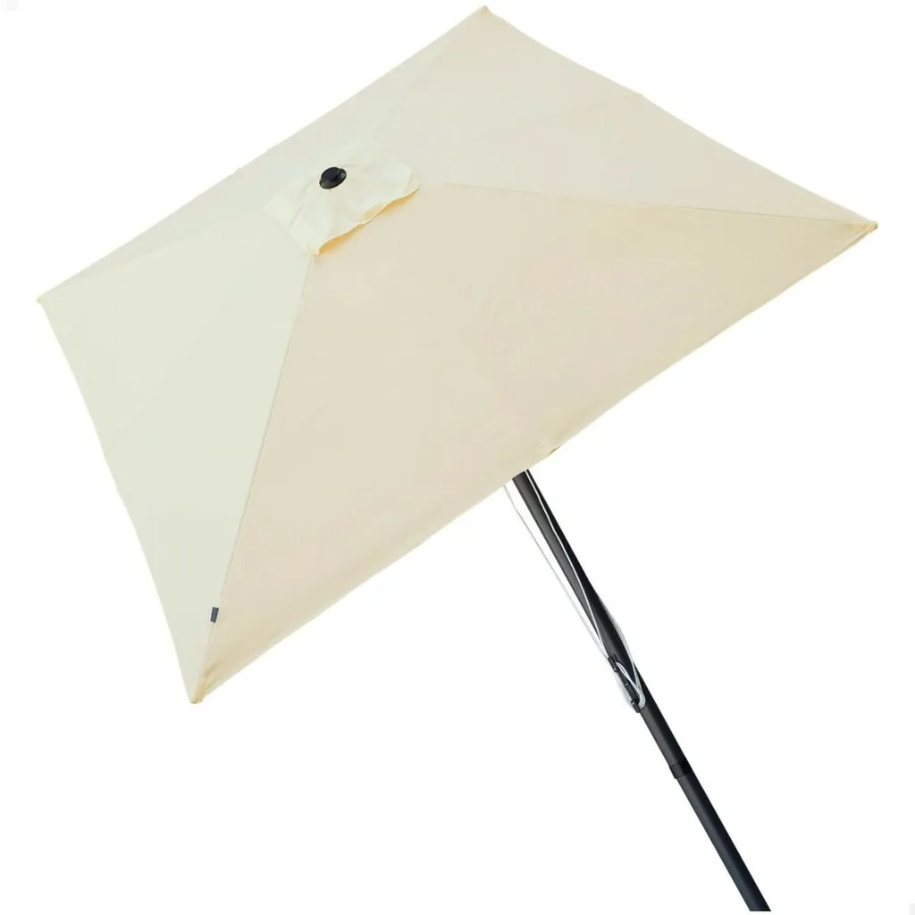 Parasol de Terrasse Aktive 300 cm pour Ombre Maximale Aluminium Crème