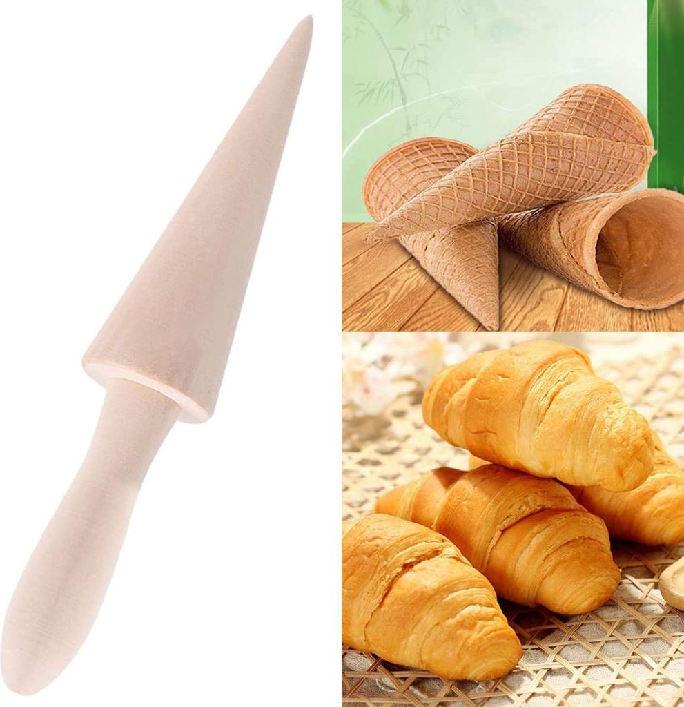 Holzkegelwalze Für Eiscreme-Kegel - Backwerkzeug Für Waffelhülsen