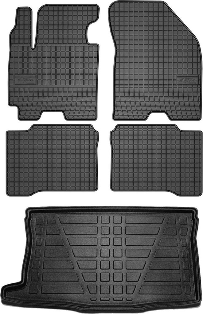 Fußmatten & Kofferraumwanne Set für Suzuki Swift 2018-2025 Produktbild 