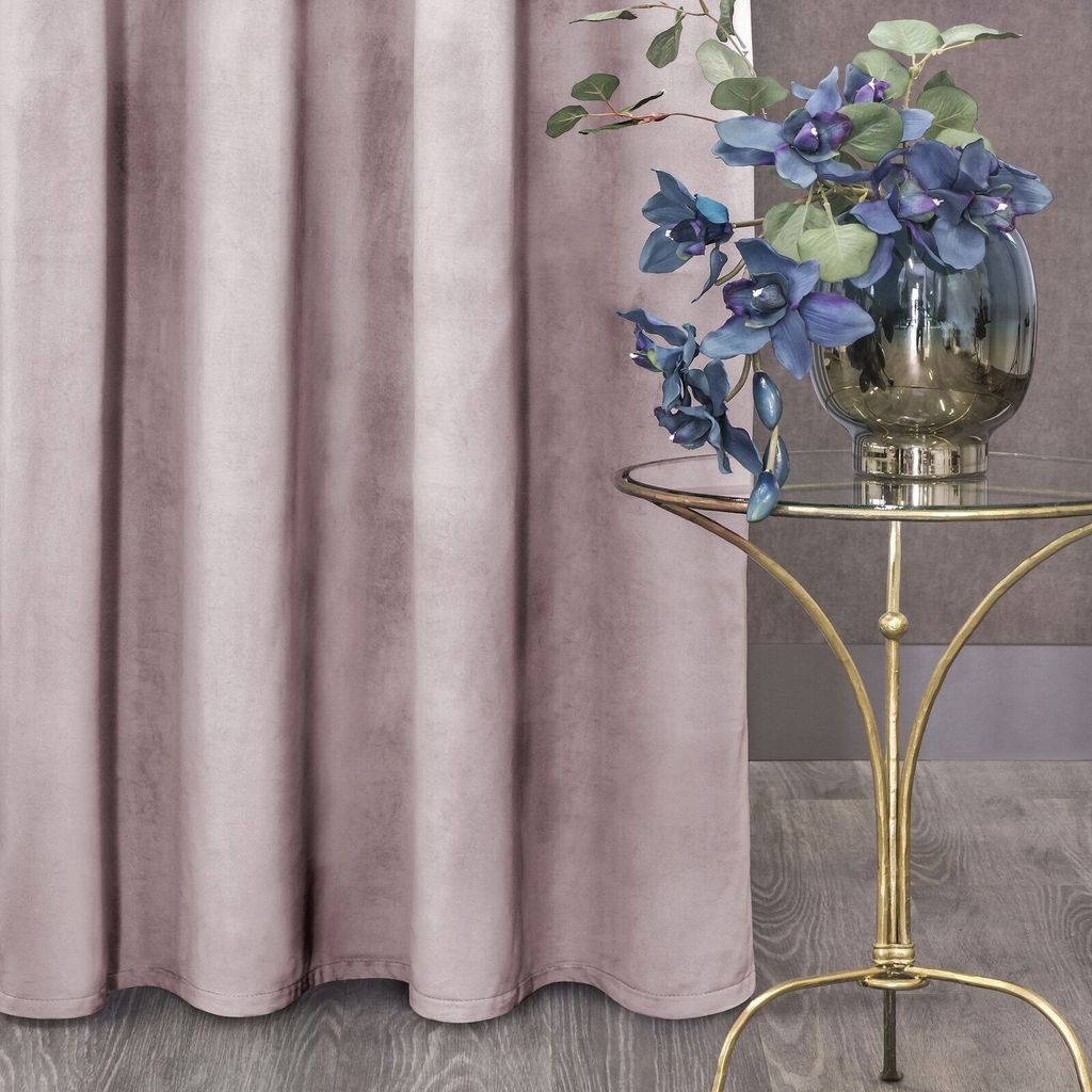 Samtvorhang ROSA rosa 140x270 cm Kräuselband Produktbild 9