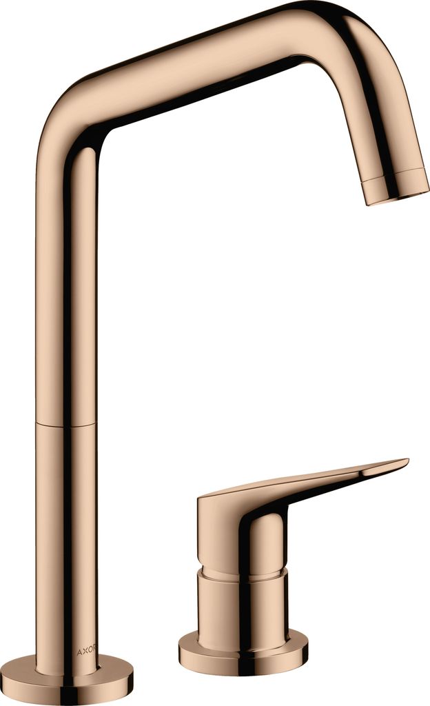 hansgrohe AXOR Citterio M DN 15 2-Loch-Einhebel-Küchenmischer 240 mit Schwenkauslauf, 34820300