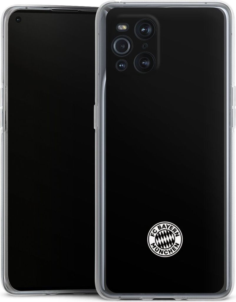 DeinDesign Handyhülle für Oppo Find X3 Pro Silikon Hülle Case Smartphone Schutzhülle FC Bayern München FCB Offizielles Lizenzprodukt