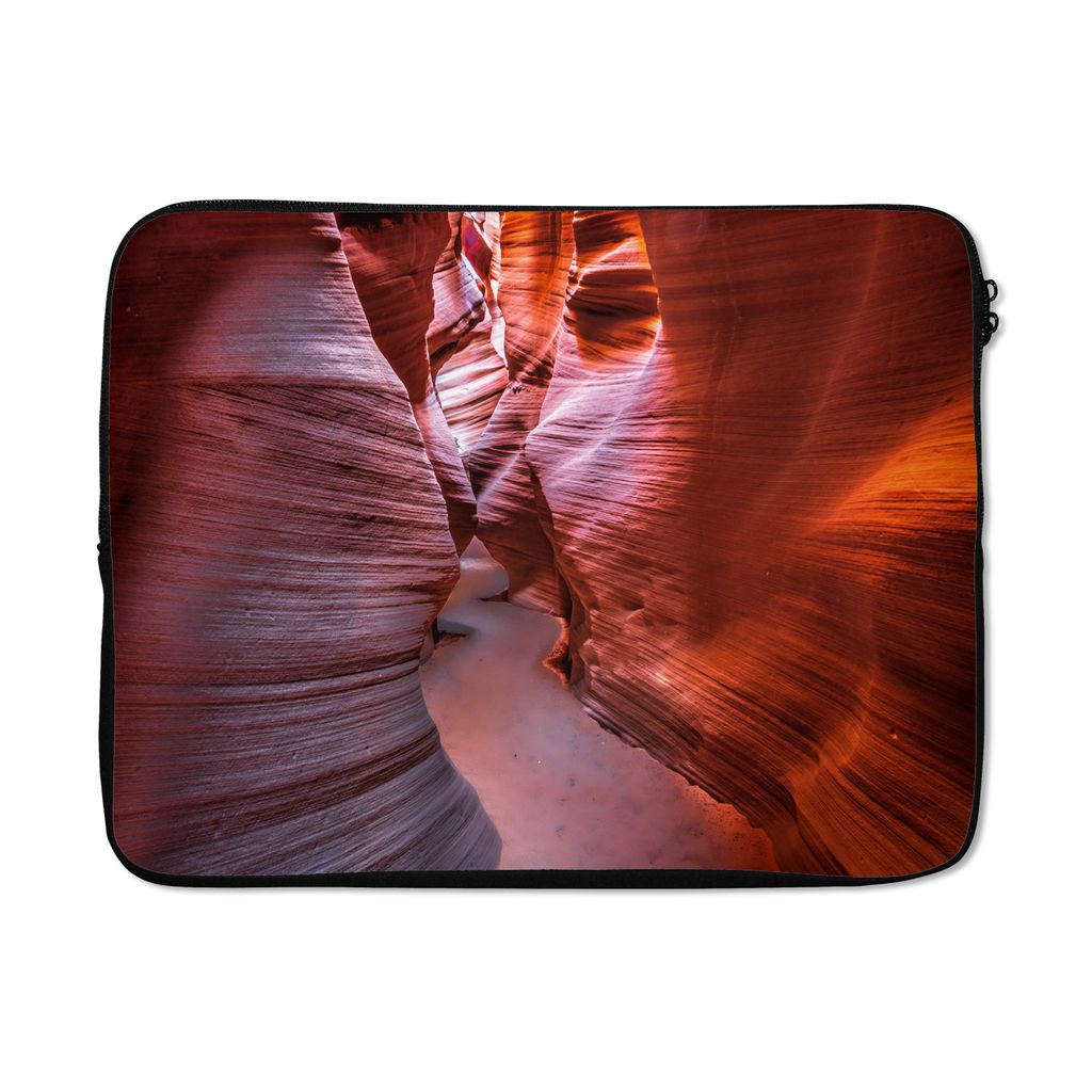 MuchoWow Laptop Hülle 17 Zoll Laptoptasche Landschaft - Höhlen - Stein - Natur - Zipper - Schutzabdeckung