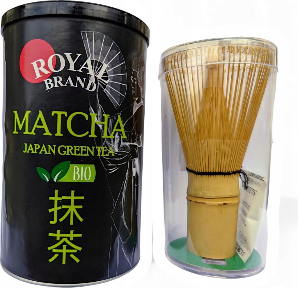 Japanisches -Matcha-Tee-Set 100 g mit Bambus-Chasen-Schneebesen