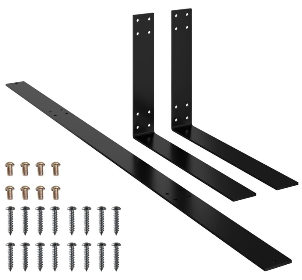 vidaXL Opěradlo pro pohovku Pallet Black 110 cm Iron Obrázek produktu 