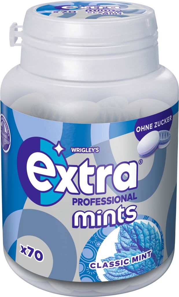 EXTRA PROFESSIONAL Puszka miętówek Classic Mint 6x70 Zdjęcie produktu 
