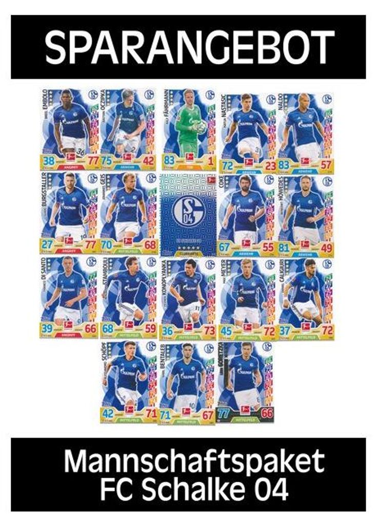 Topps Match Attax - 2017/18 - Mannschaftspaket - FC Schalke 04