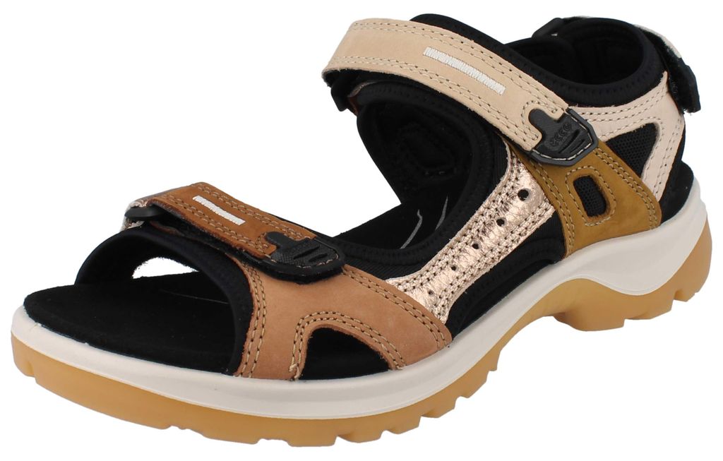 ECCO Damen Offroad Sandale multicolor braun Nubukleder - Produktbild 
