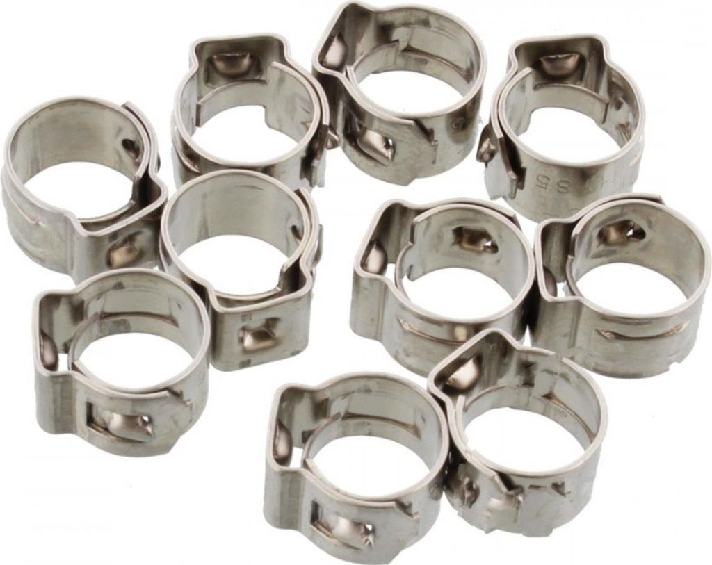 Lochbandklemmen JMP 8,5 Bandbreite 7mm Edelstahl 10 Stück