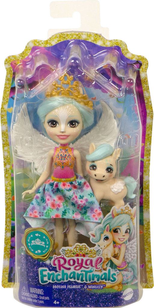 MATTEL Royal Enchantimals Paolina Pegasus Poupée & Wingley Image du produit 