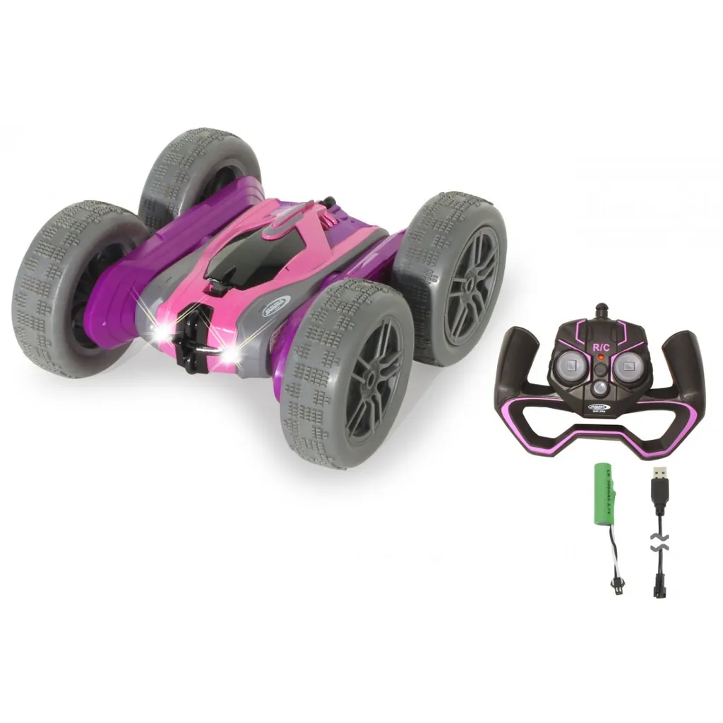 Voiture télécommandée de cascade SpinX Jamara rose rotative à 360° - 3