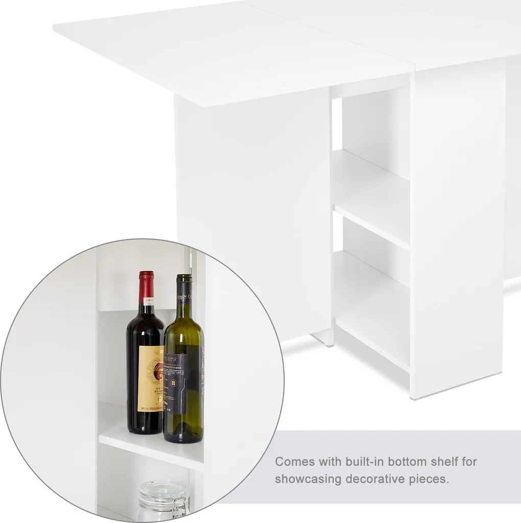 Table à manger modulable avec tiroir central et pieds réglables 120cm - 6
