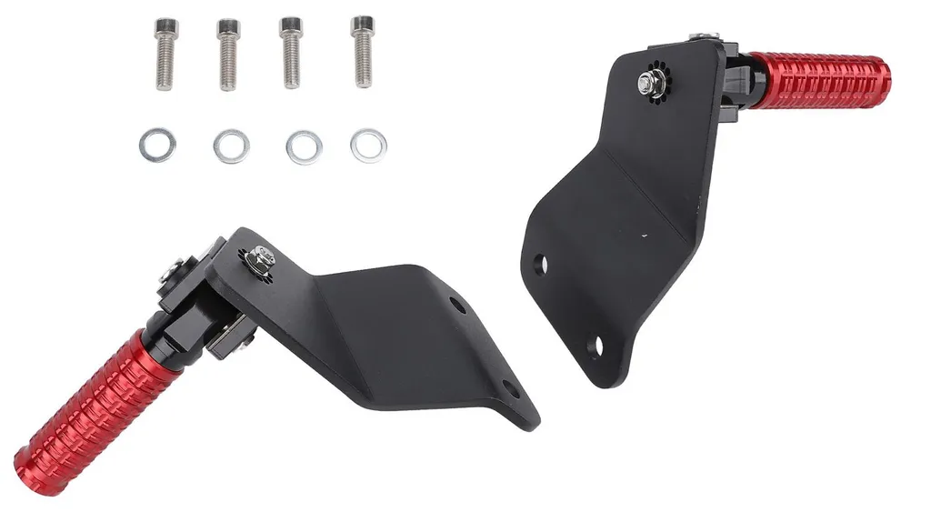 Repose-pied pour passager moto CT125 Hunter Cub Trail 125 rouge CNC