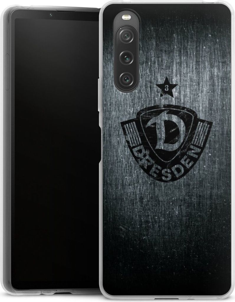 DeinDesign Handyhülle für Sony Xperia 10 V Silikon Hülle Case Smartphone Schutzhülle Offizielles Lizenzprodukt SG Dynamo Dresden Vintage