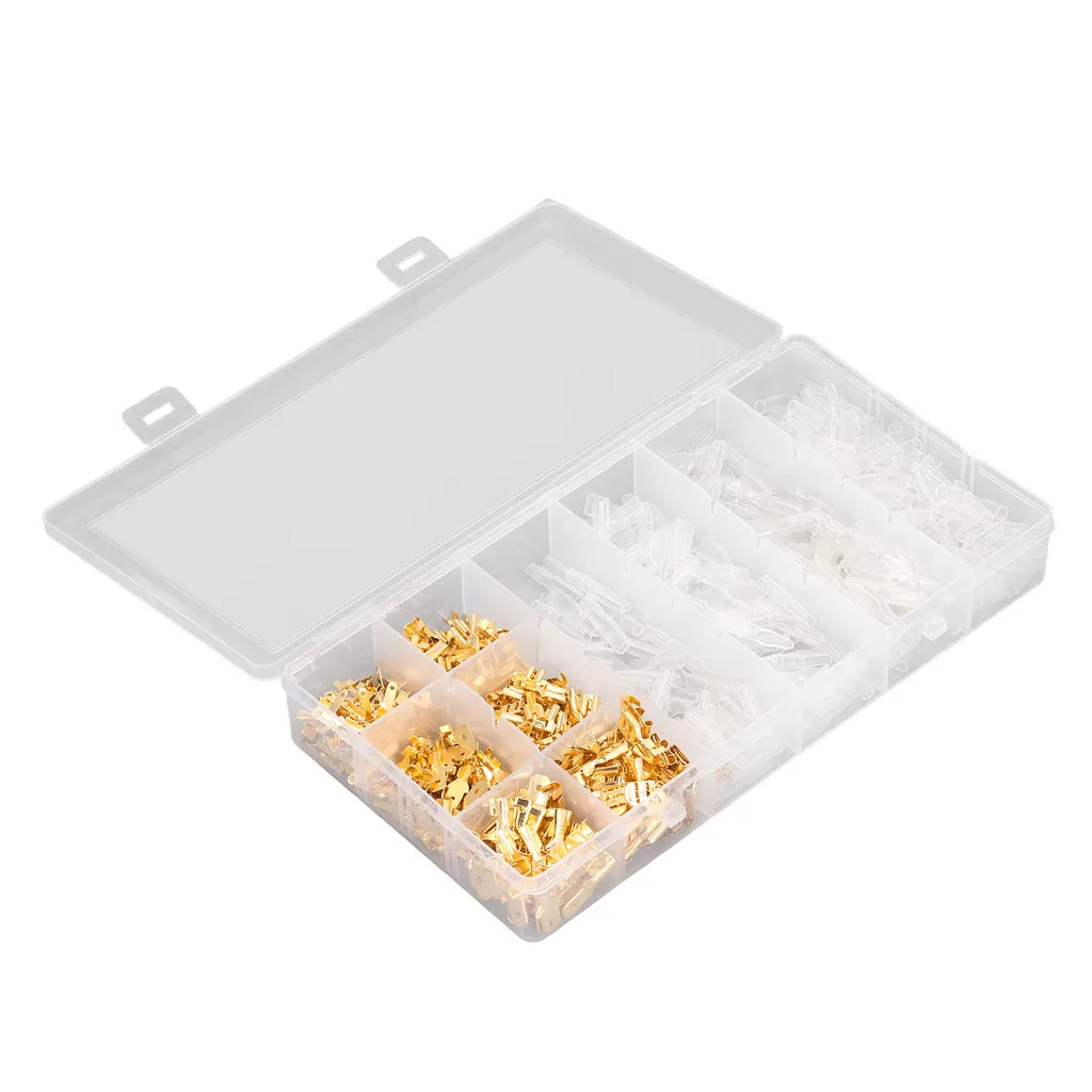 Kit 100x Terminali Faston Ottone | Connettore a Vanga Elettrico