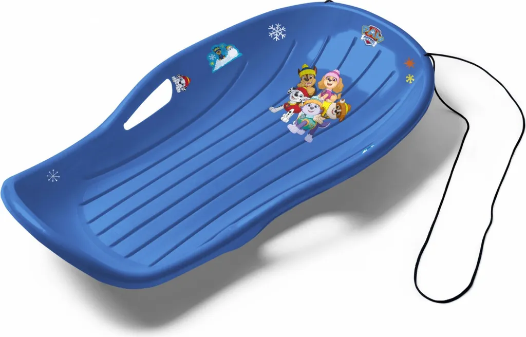 Luge enfant BIG Snow Carver bleu Paw Patrol : Stabilité et glisse sûre