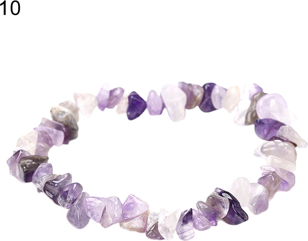 Elastisches Seil, handgefertigtes Steinarmband, leichtes, unregelmäßiges Kunstedelstein-Damenarmband, Handdekoration-10