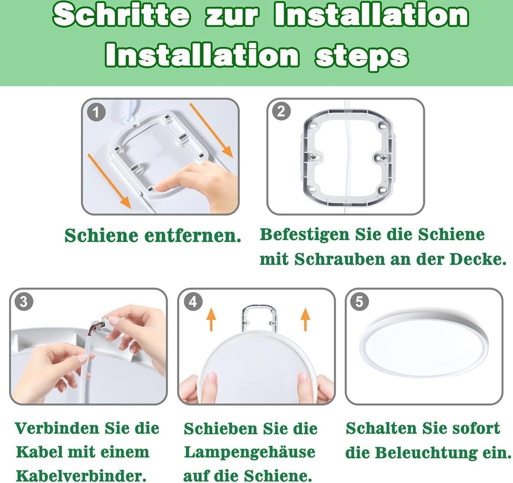 ACXIN LED stropní světlo ploché kulaté koupelnové svítidlo Obrázek produktu 5