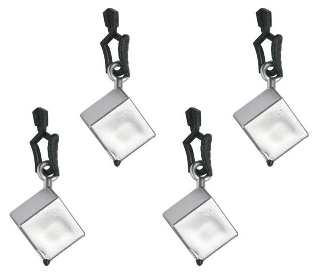 Tischtuchbeschwerer Würfel mit Klips - 4 Stück Produktbild 