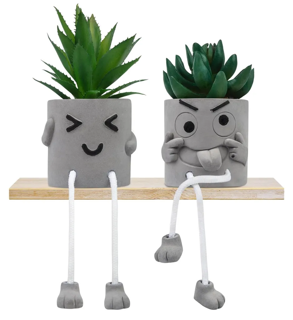Mini plantes succulentes artificielles en pot déco pour la chambre
