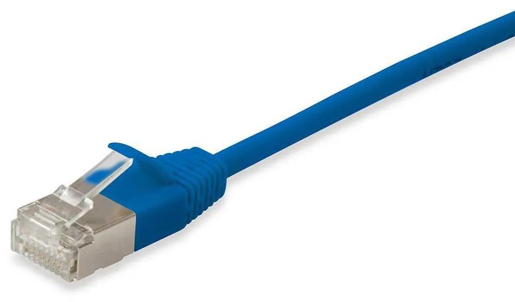 Equip Patchkabel Cat6A F/FTP 2xRJ45 0.50m blau Slim LSZH Polybeutel