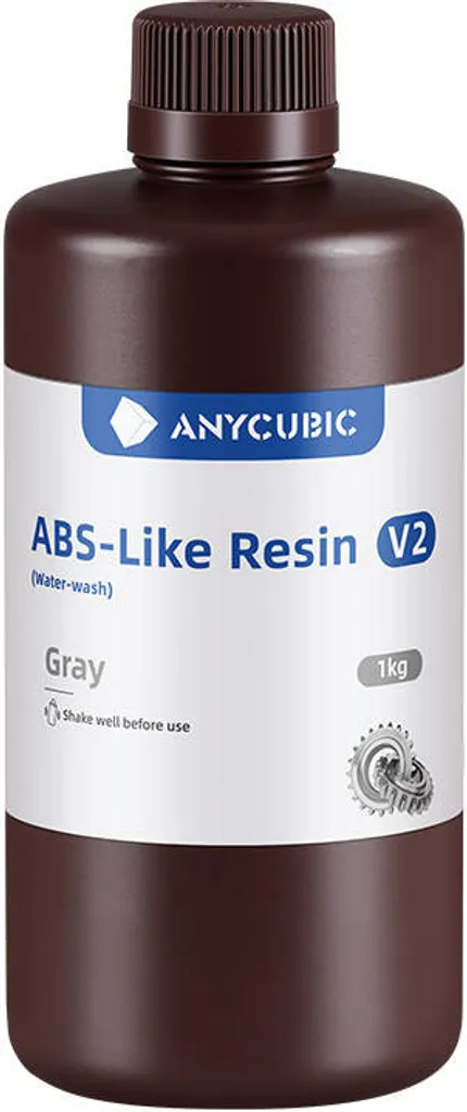 Résine 3D Grise Anycubic ABS-Like V2 pour Modélisme et Ingénierie