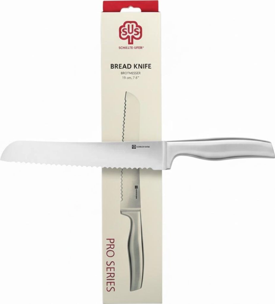 Schulte-Ufer Brotmesser Pro Serie Silber Produktbild 