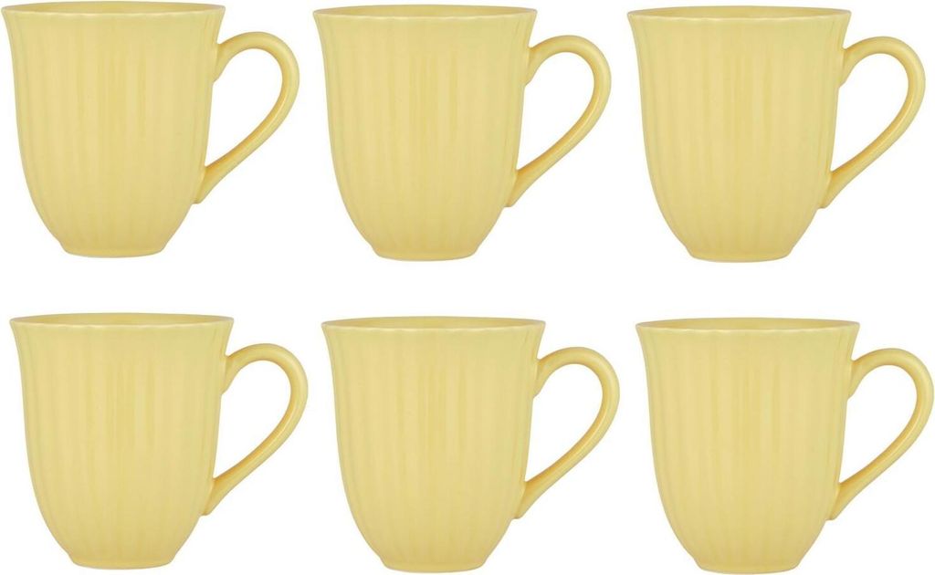 6er Set Kaffeebecher, Tassen MYNTE Lemonade gelb für 300ml Produktbild 