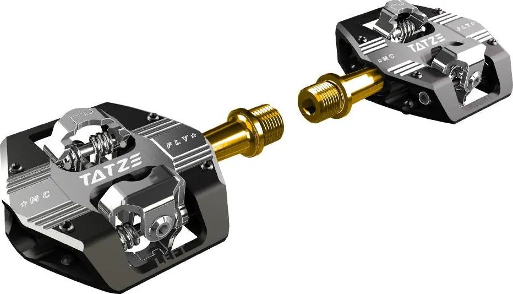Pédales automatiques Tatze MC-FLY avec axe titane pour VTT Enduro XC