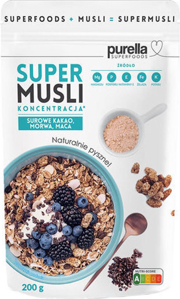 Purella Superfoods SuperMusli Koncentracja 200 g Zdjęcie produktu 