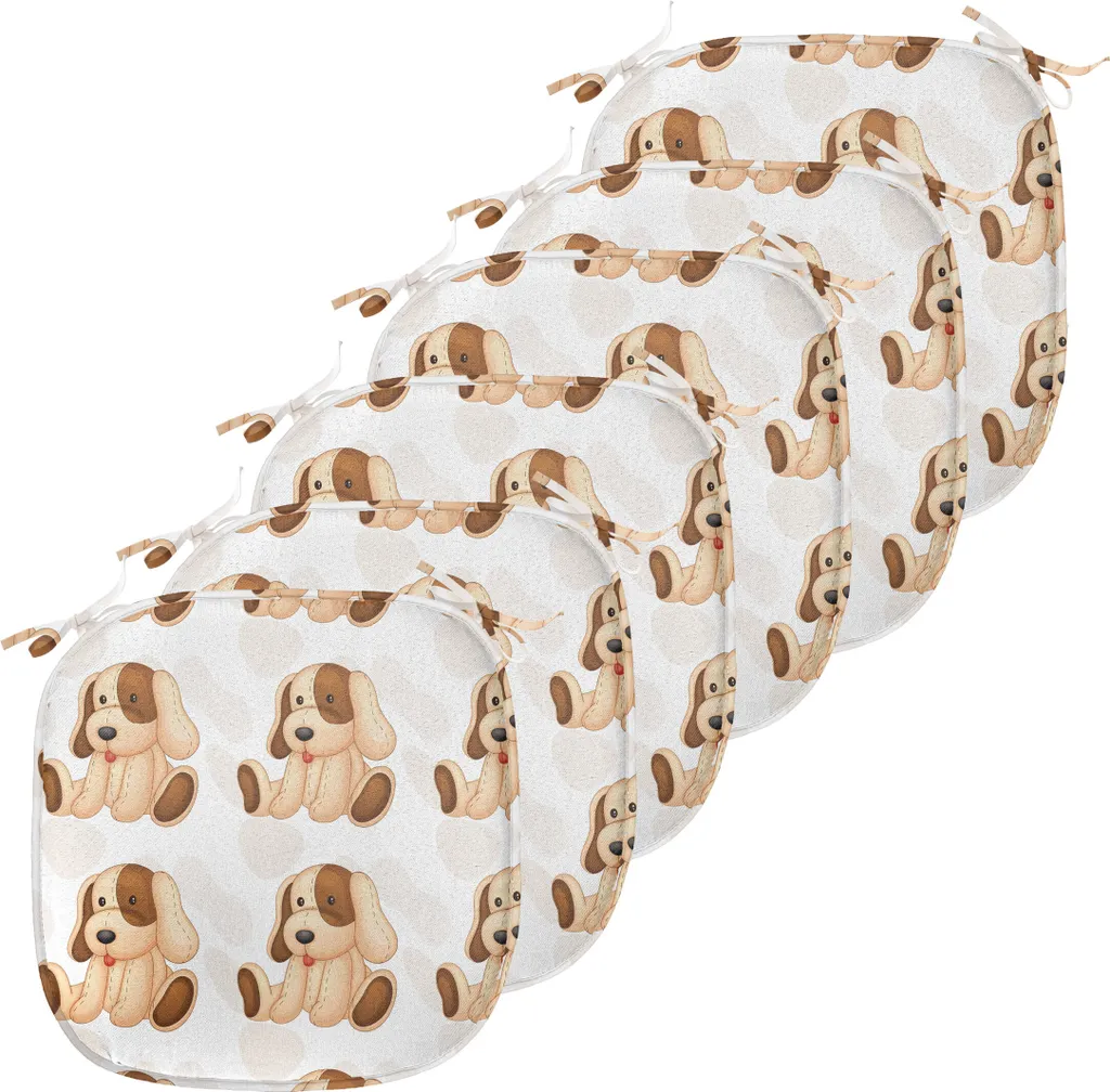 Lot de 6 coussins de siège pour salle à manger déco amoureux des chiens