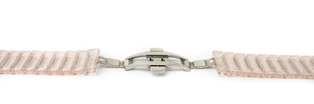 Bracciale SYSTEM-S PC 20mm Rosa Glitter per Galaxy Watch 5/4 - Qualità - 2
