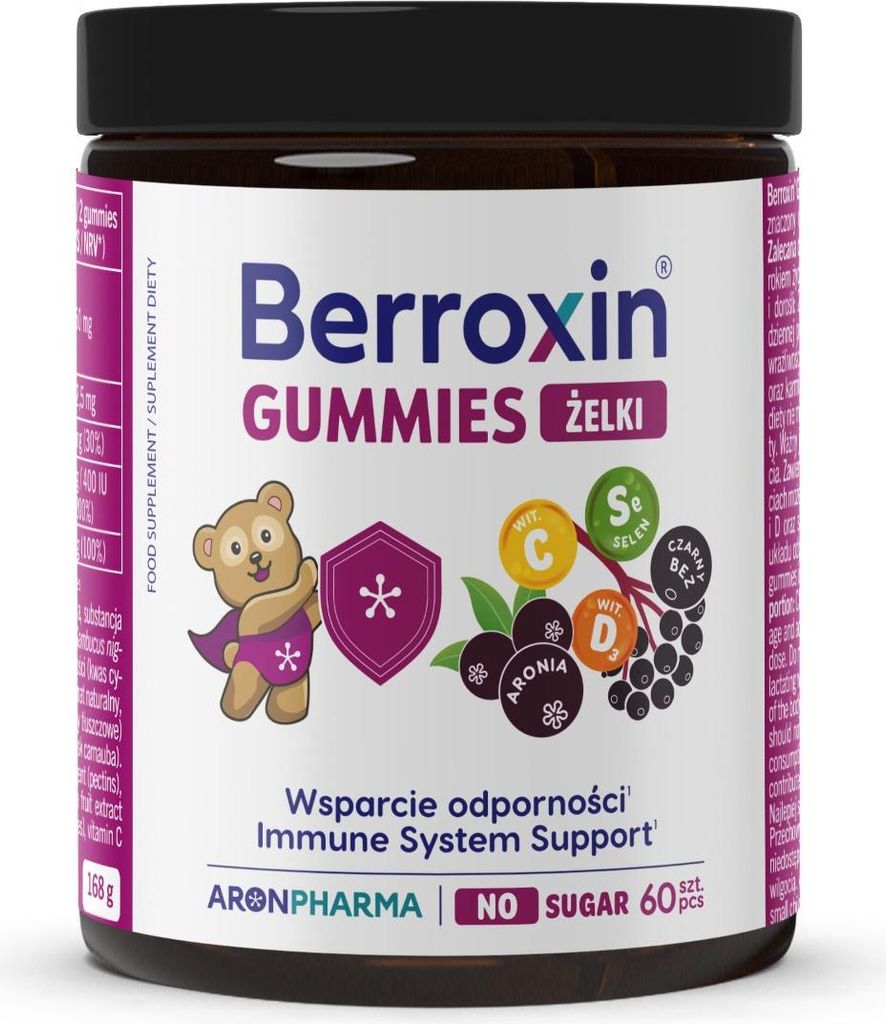 AronPharma Berroxin Gummies, voedingssupplement, 60 gummies Productafbeelding 