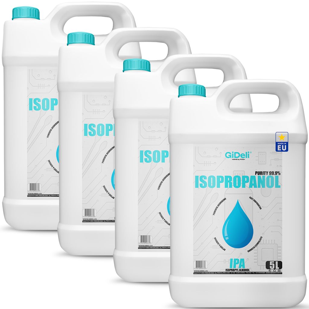 Isopropanol 20 liter, 99,9% IPA. Reinigingsalcohol, Productafbeelding 
