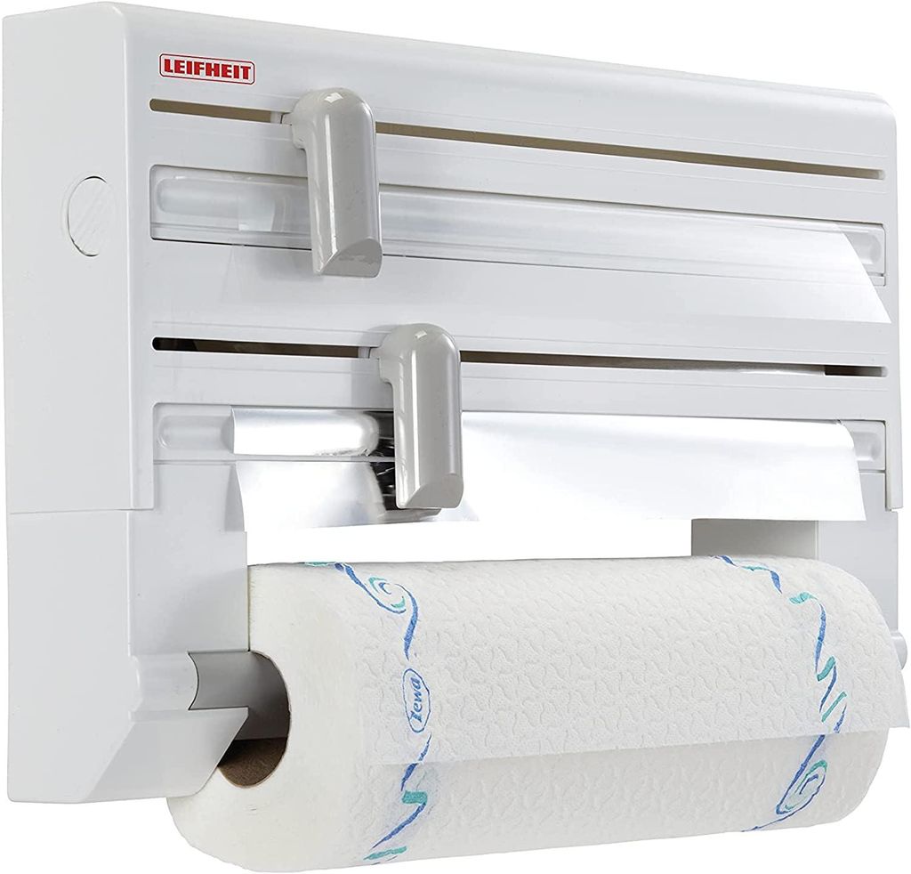 Leifheit Wandrolhouder Parat, keukenrolhouder voor 3 Productafbeelding 