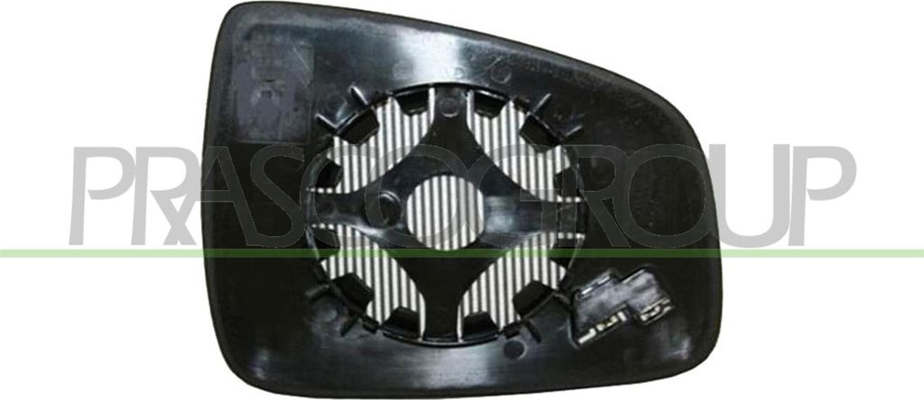 PRASCO Spiegelglas Außenspiegel Rechts für DACIA SANDERO Konvex DA3227503