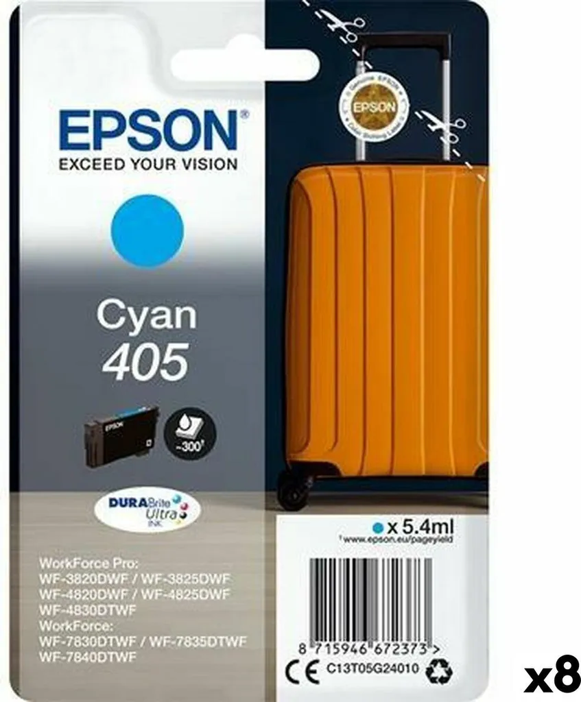 Fini les bavures avec la cartouche d'encre Epson 405 Cyan C13T05G24010
