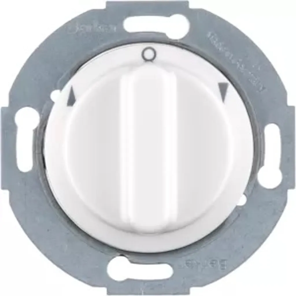 Bouton rotatif pour volet roulant Berker 1930 blanc polaire 381103
