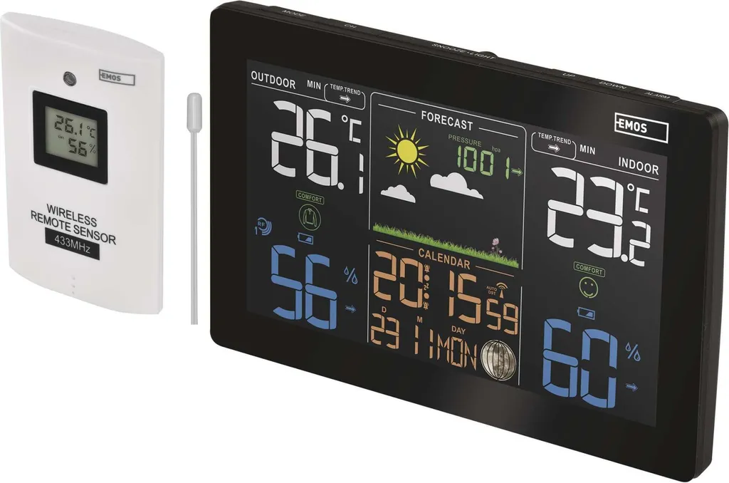 Station météo sans fil EMOS E5111 pour éviter humidité et gel