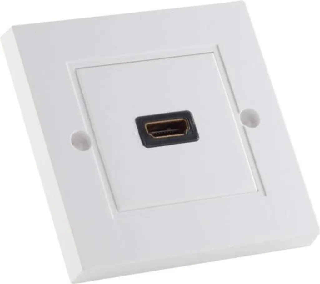 Connecteur HDMI Blanc S-Conn 79500-1 pour Câblage Vidéo Haute Définition