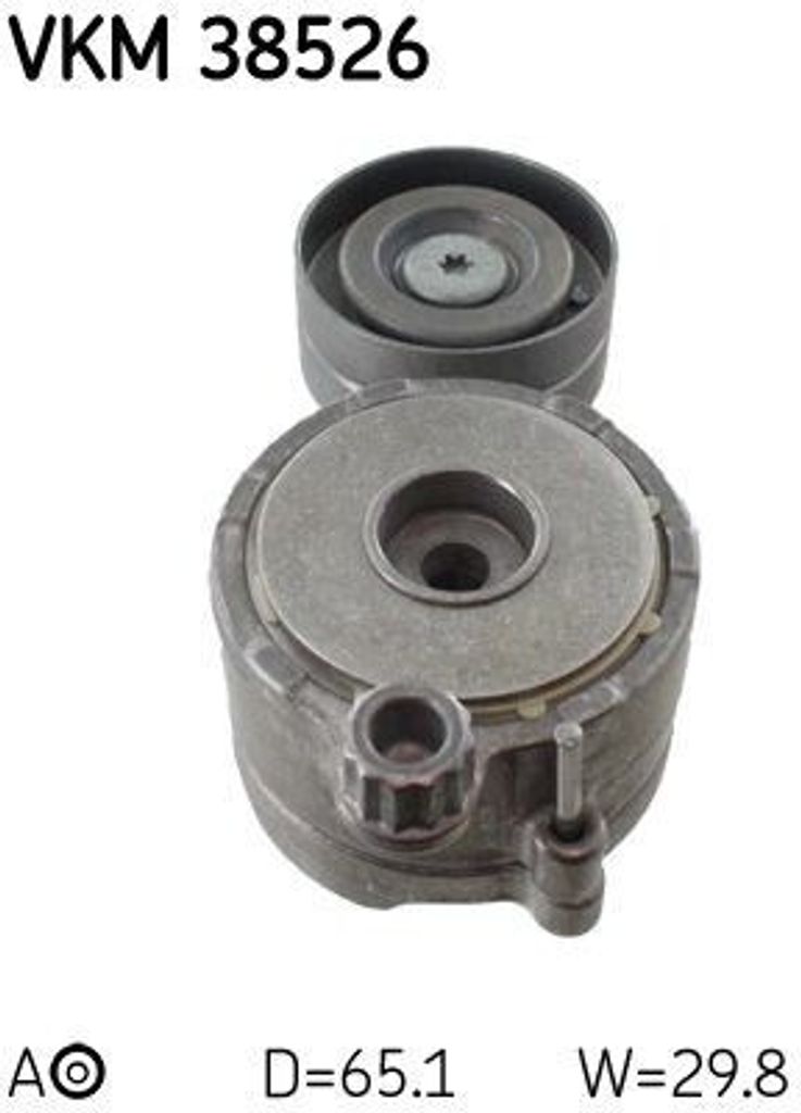 SKF VKM 38526 Spannrolle, Keilrippenriemen OE 6422001970 kompatibel mit C-Klasse, CLS, E-Klasse, G-Klasse, GL-Klasse, GLC, GLE, GLK-Klasse, GLS, M-...