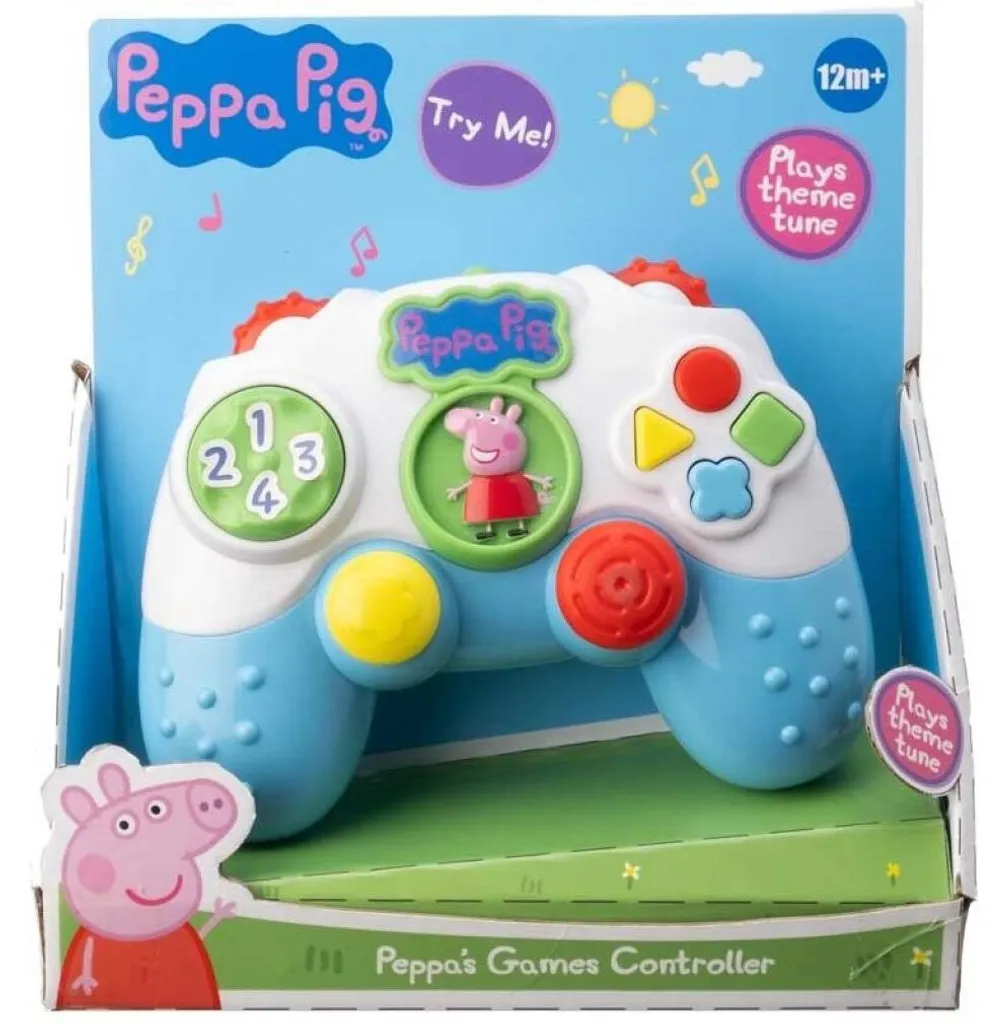 Manette de jeu Peppa Pig HTI - Jouet d'apprentissage pour tout-petits