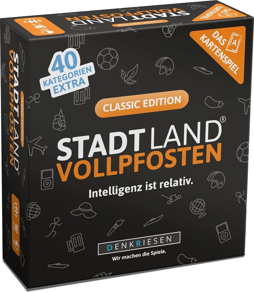 Stadt Land Vollpfosten – Das Kartenspiel - Classic Edition