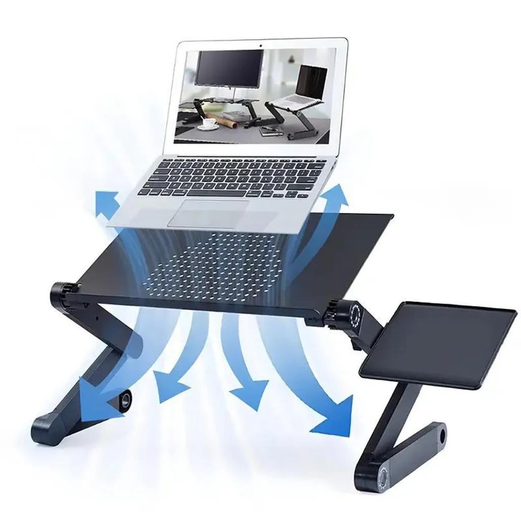 Nobel Table d'ordinateur portable réglable et support pliable inclinable
