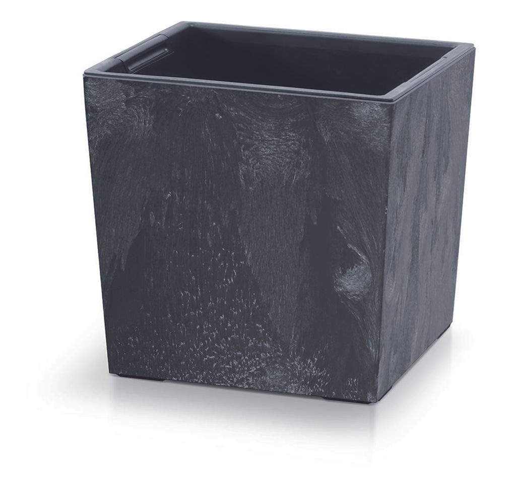 Květináč URBI SQUARE LOW EFFECT 24cm antracit Obrázek produktu 