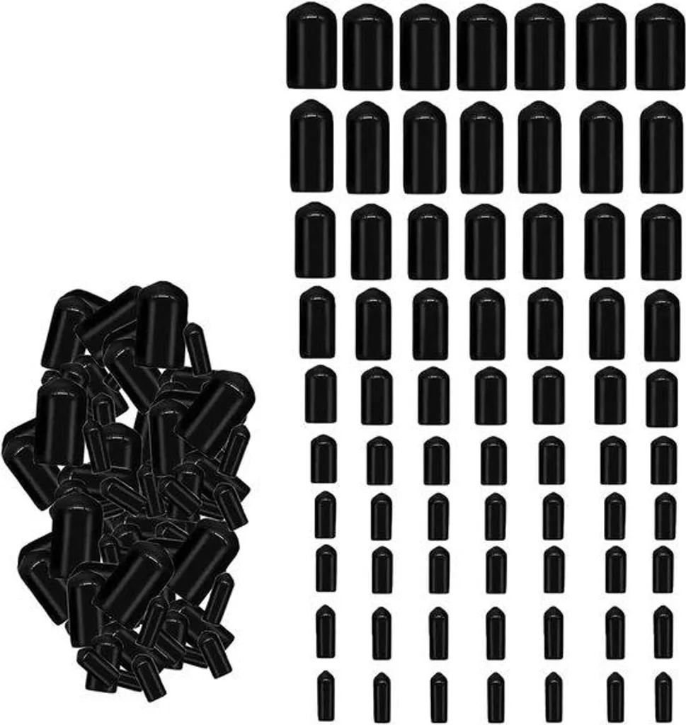 Bouchons de protection en caoutchouc pour vis et tubes PVC 248 pcs