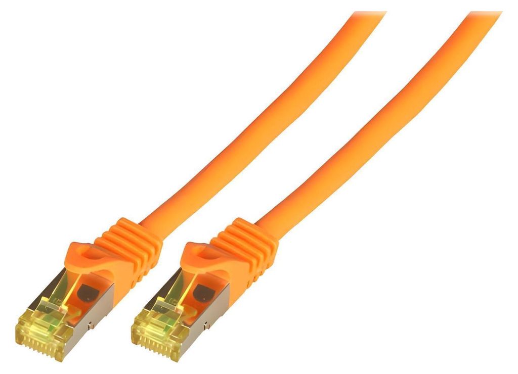 EFB RJ45 Patchkabel S/FTP,Cat.6A,LSZH,Cat.7 Rohk.,2m,orange Produktbild 