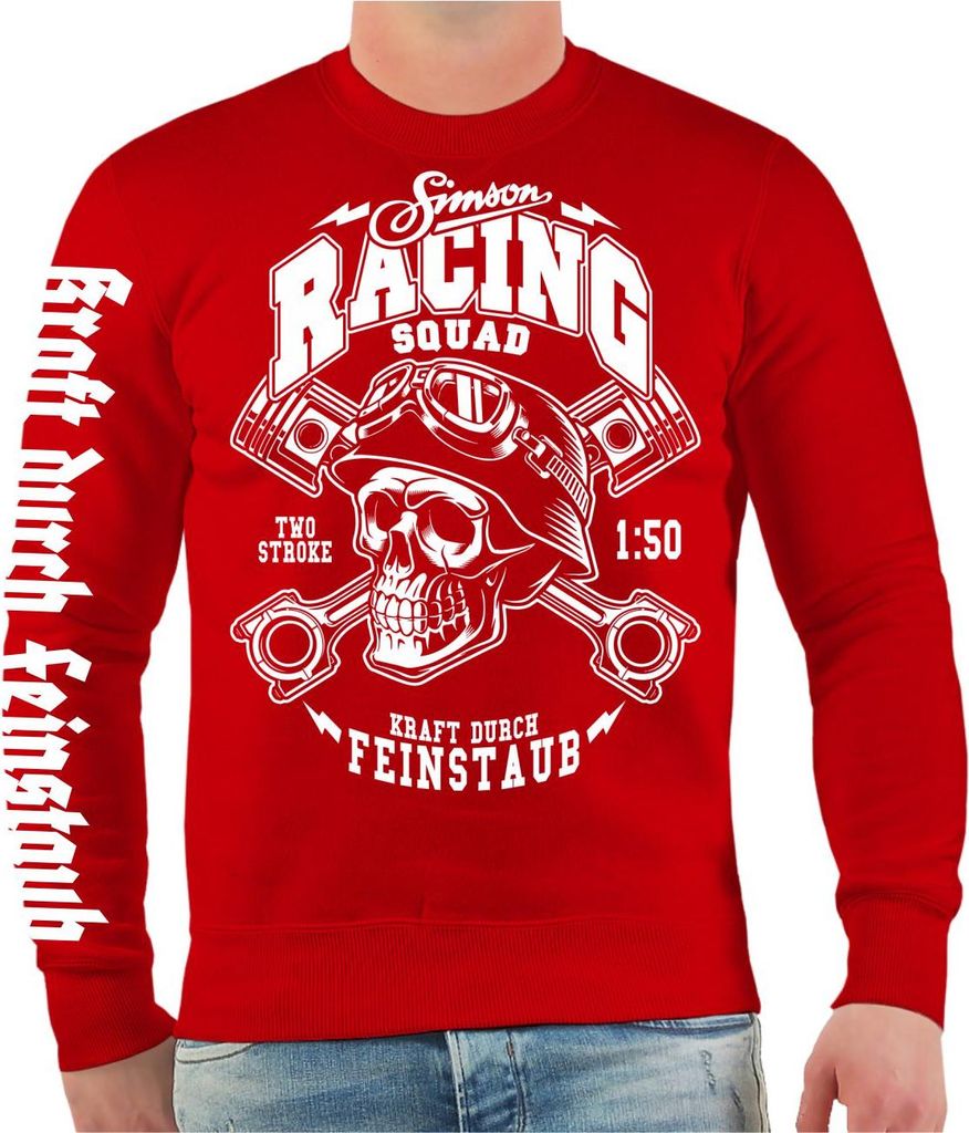 Herren Sweatshirt Ostdeutschland Simson Racing Team