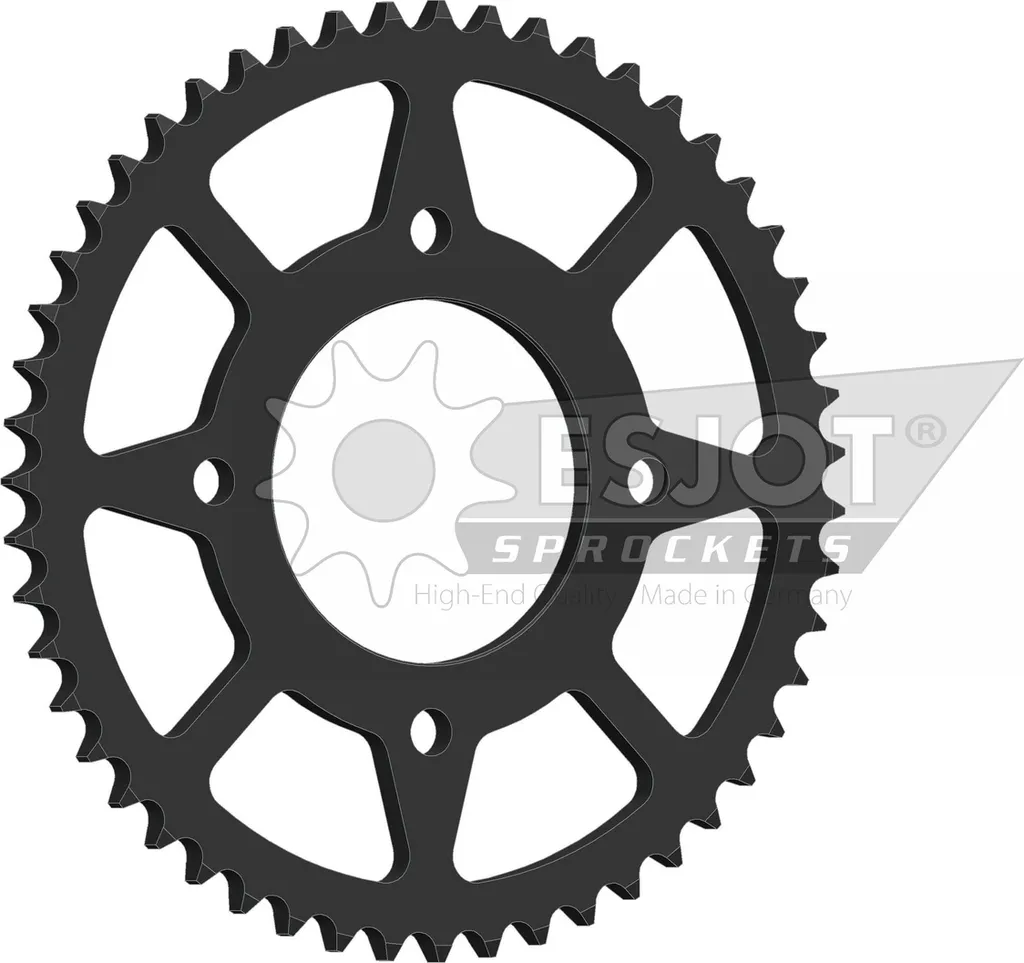 Couronne arrière moto en acier 51 dents ESJOT 15117 au pas 428