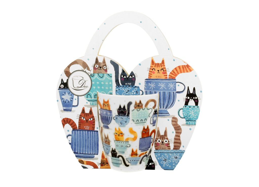 Porcelánový hrnček v darčekovej krabičke Cat´s World Teacup Obrázok produktu 
